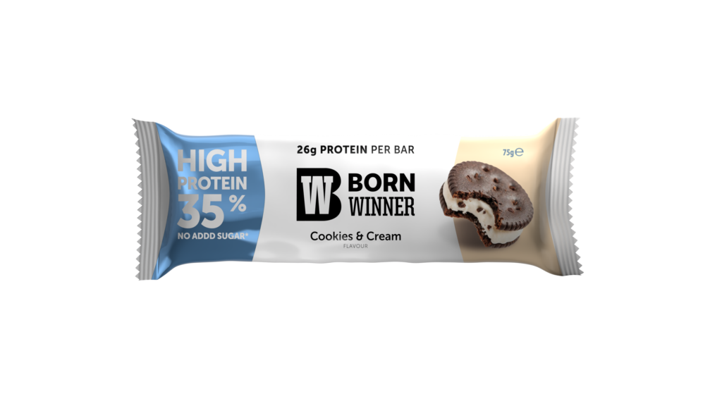 BW Gain Protein Bar Cookies n Cream Flavour with Sweetener 75g