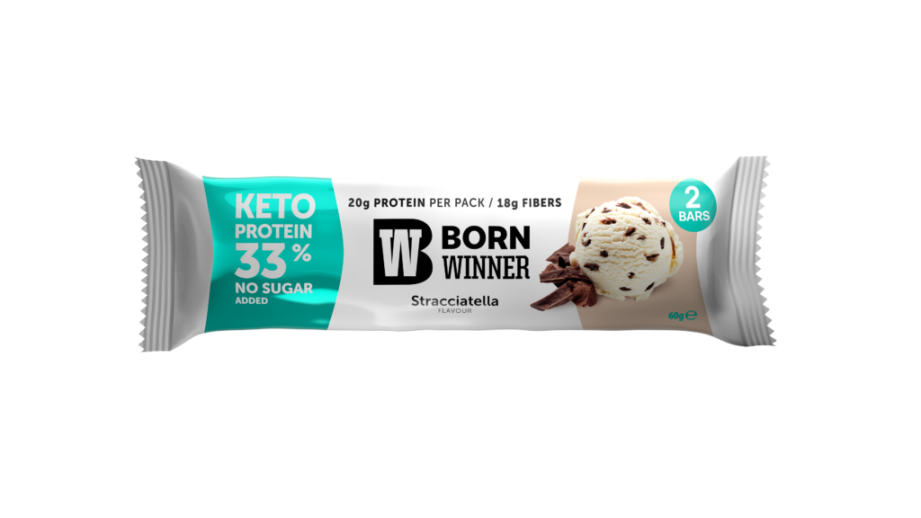 BW KETO Protein Bar Straciatella Flavour with Sweetener 2x30g