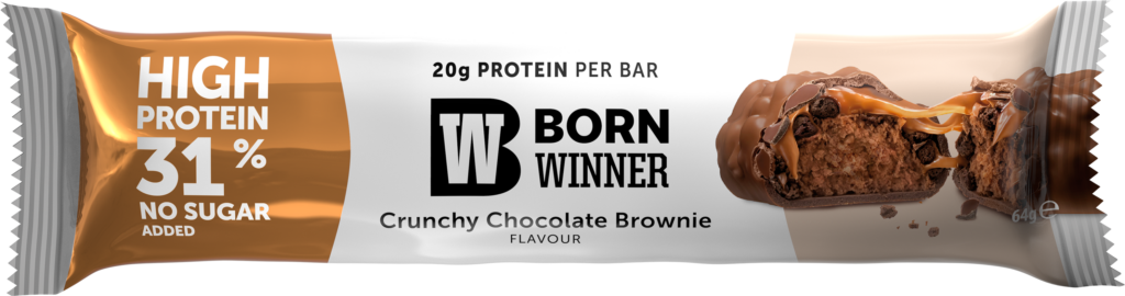 BW DELUXE Protein Bar Crunchy Chocolate Brownie Flavour with Sweetener 64g