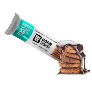 BW KETO Protein Bar Cookies n Chocolate Flavour with Sweetener 2x30g