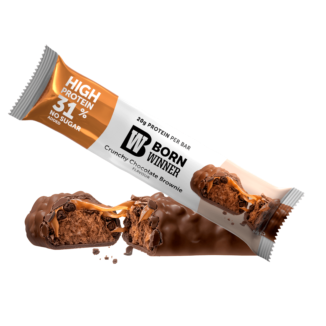 BW DELUXE Protein Bar Crunchy Chocolate Brownie Flavour with Sweetener 64g