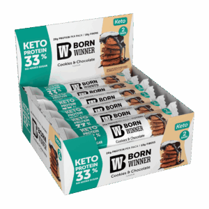 BW KETO Protein Bar Cookies n Chocolate Flavour with Sweetener 2x30g
