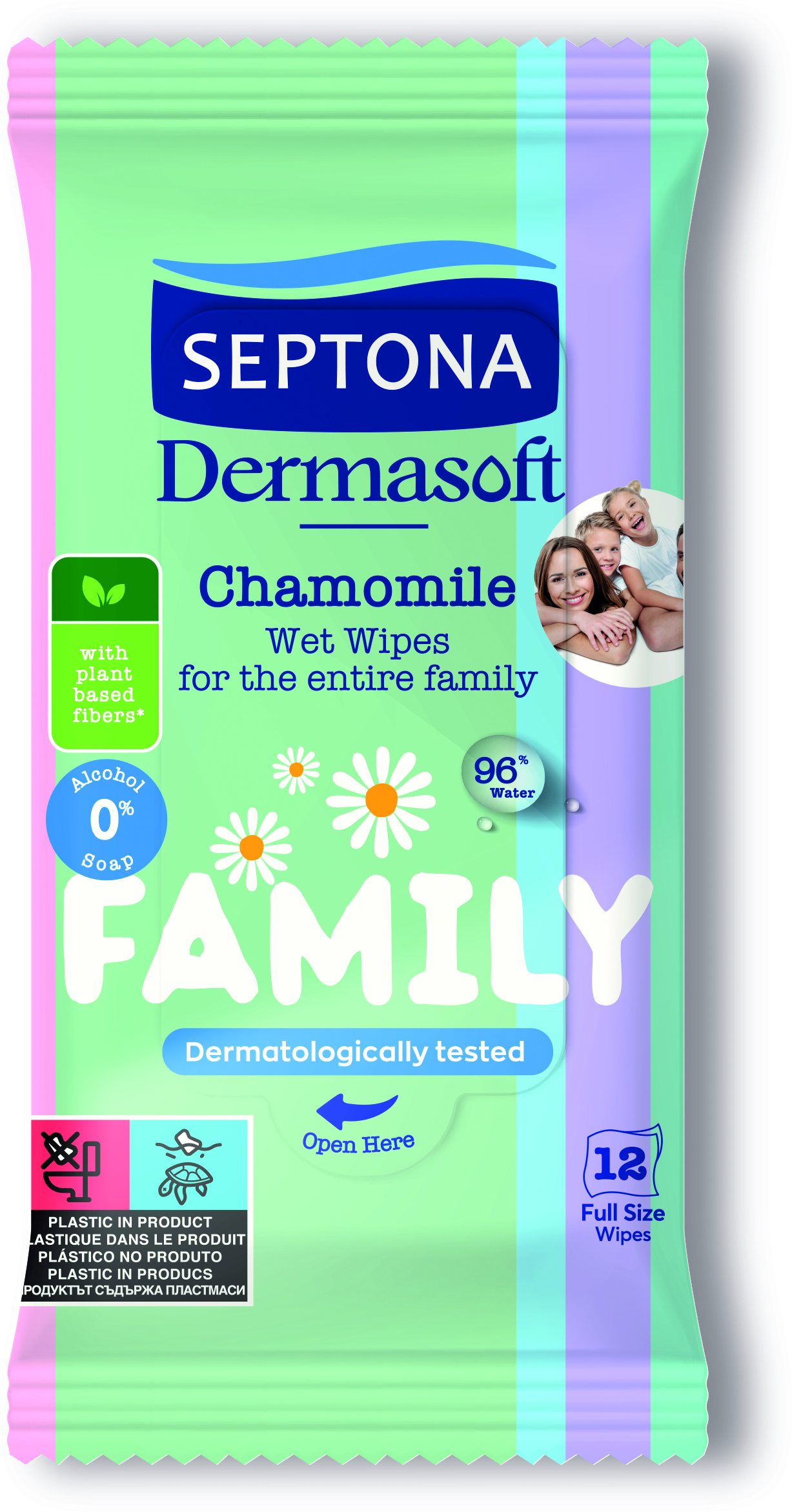 SEPTONA Wet Wipes Family 12pcs