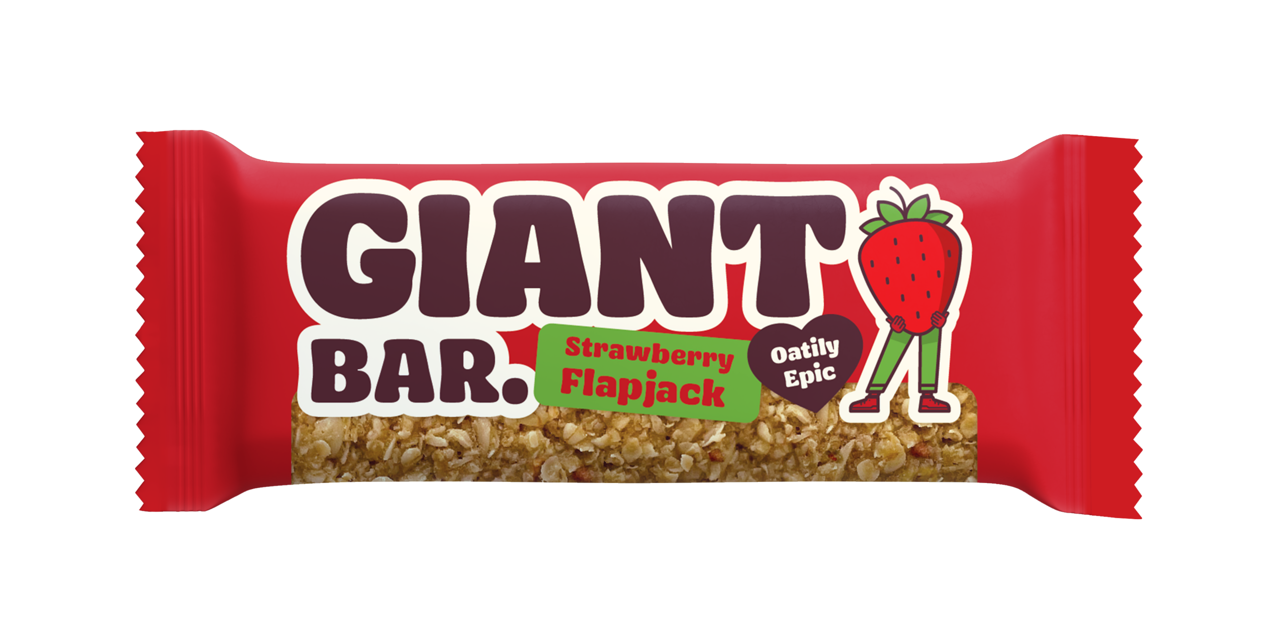 Strawberry Vegan Flapjack 90g