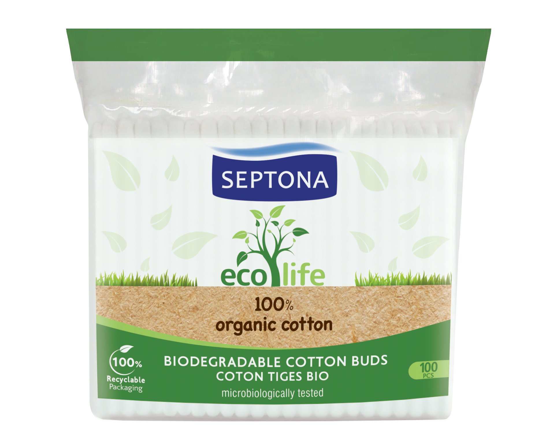 SEPTONA ECO LIFE Cotton Buds Refill 100pcs
