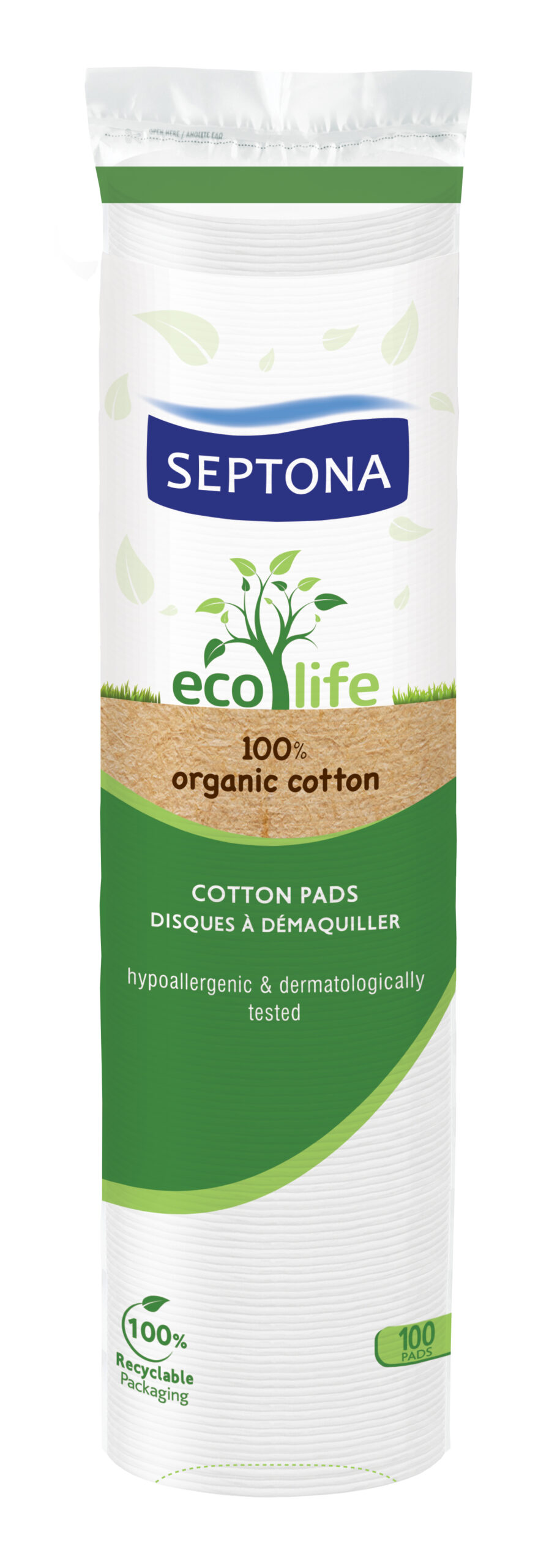 SEPTONA ECO LIFE Cotton Pads Round 100pcs