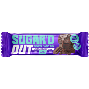 Sugar’d Out Choc Brownie Protein + Fibre Oat Bar 62g