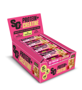 Sugar’d Out White Choc & Raspberry Protein + Creatine Oat Bar 68g