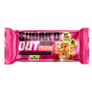 Sugar’d Out White Choc & Raspberry Protein + Creatine Oat Bar 68g