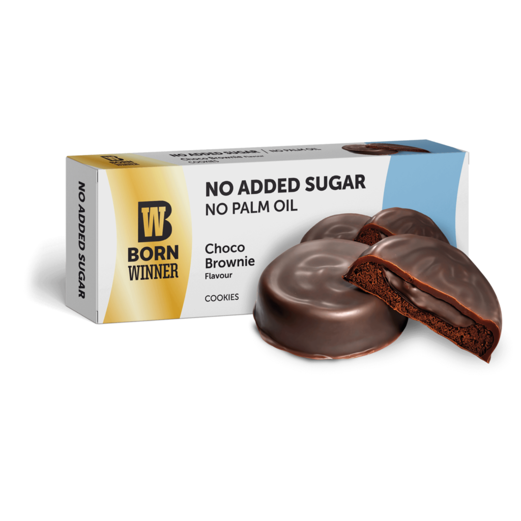 BW Cookies NO ADDED SUGAR Choco Brownie Flavour with Sweetener 100g
