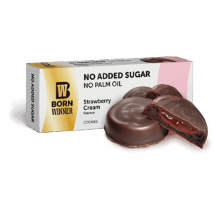 BW Cookies No Added Sugar Strawberry Cream 100g