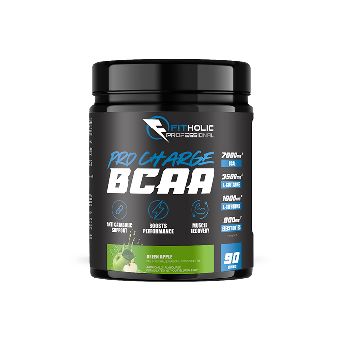 Fitholic Professional Pro Charge BCAA Green Apple
