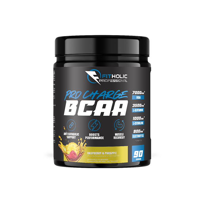 Fitholic Professional Pro Charge BCAA Raspberry Pineapple