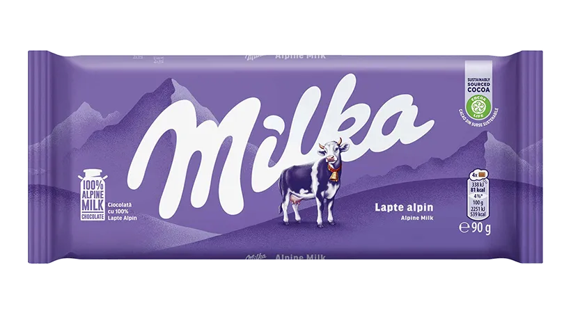 Milka Alpine Milk Chocolate Bar 90g
