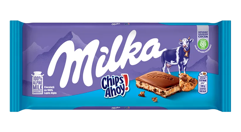Milka Chips Ahoy Chocolate Bar 100g