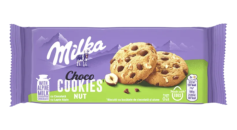 Milka Chocolate Cookies with Nuts 135g