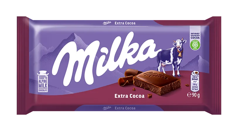 Milka Dark Chocolate Bar 90g