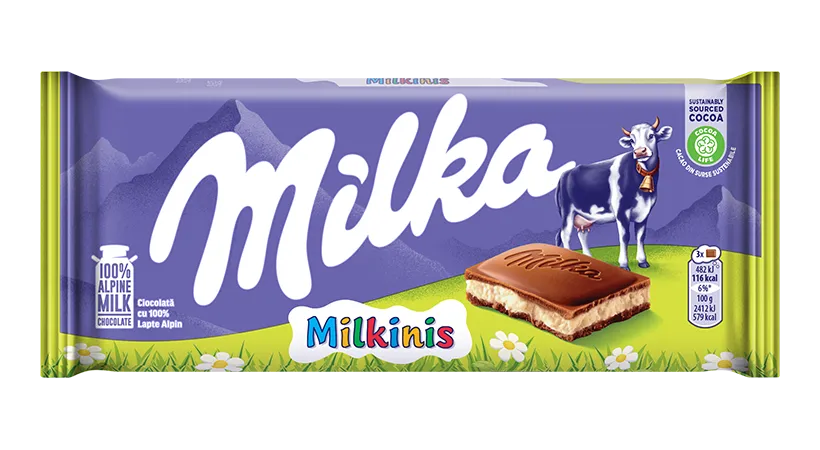 Milka Alpine Milki Cream Milk Chocolate Bar 100g