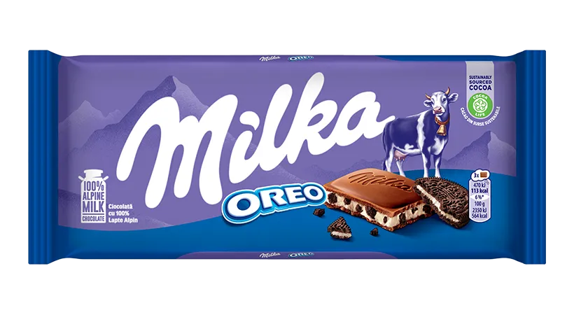 Milka Oreo Chocolate Bar 100g