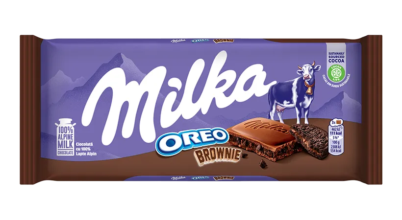 Milka Oreo Brownie Chocolate Bar 100g