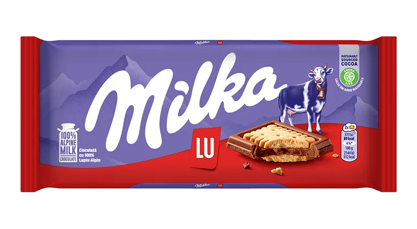 Milka Chocolate Sandwich Tablet with LU Biscuits 87g