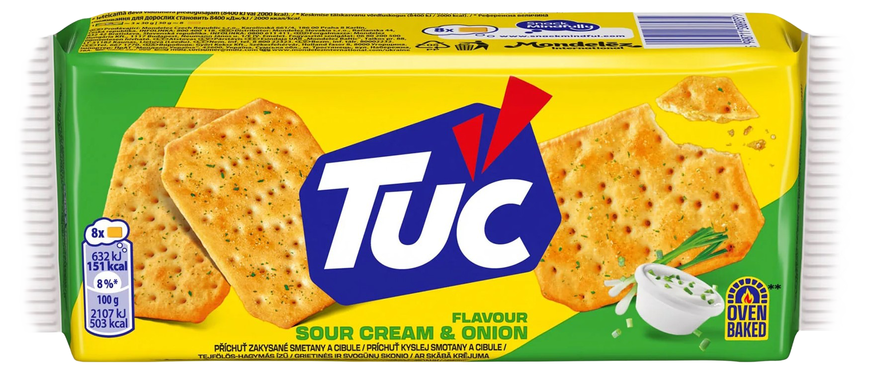 TUC Cracker Sour Cream & Onion 100g