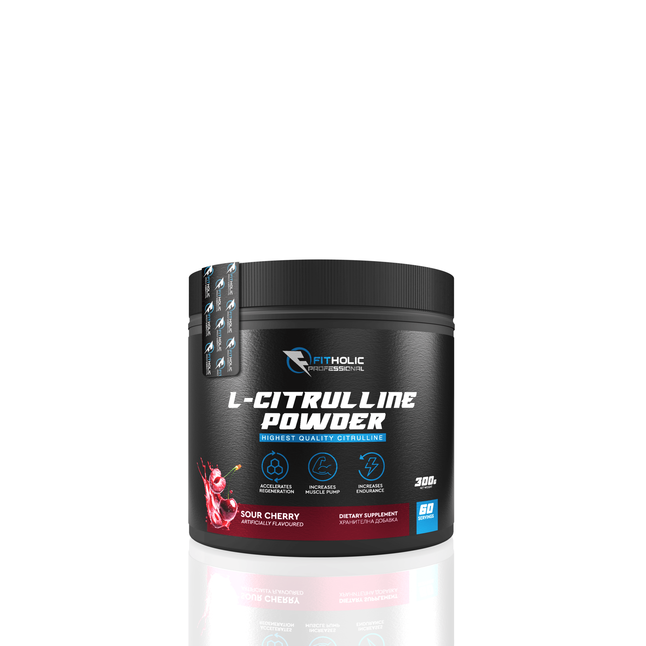 Fitholic Professional Citrulline Powder 300g Sour Cherry
