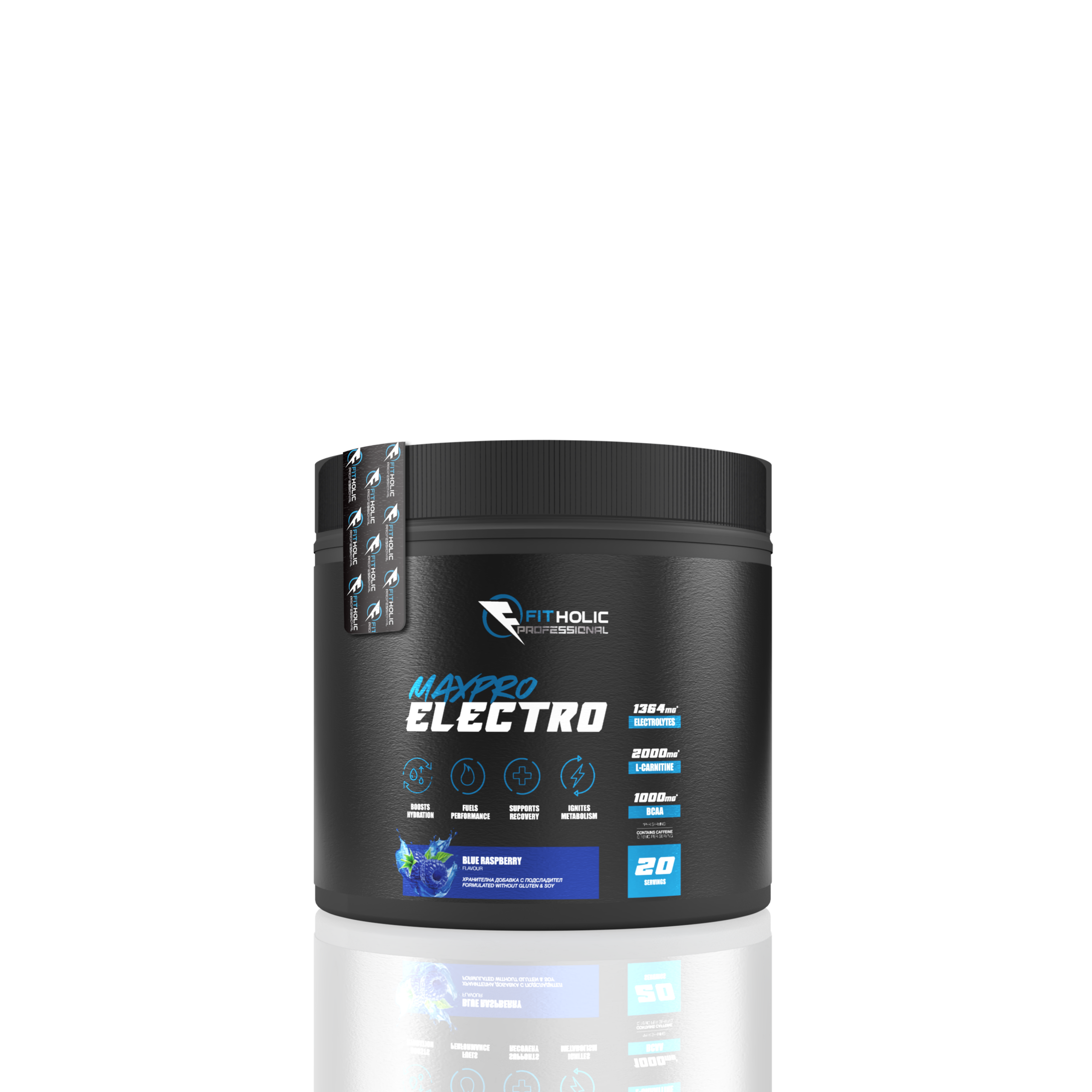 Fitholic Professional MaxPro Electro 320g Blue Raspberry
