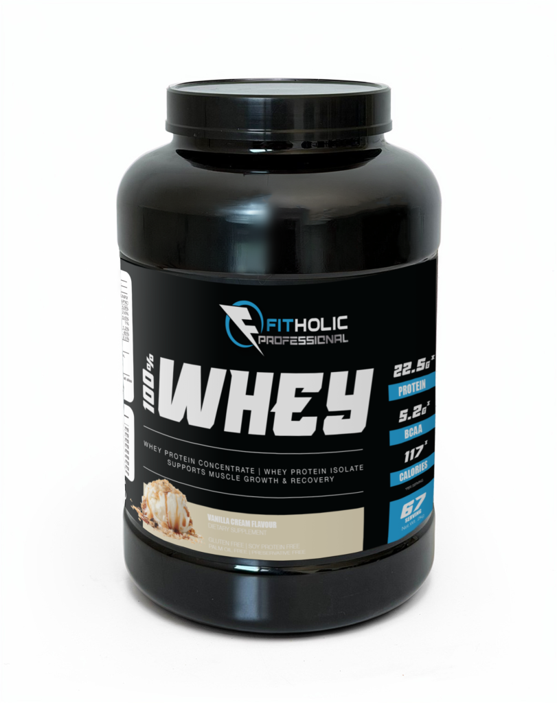 Fitholic Professional 100% Whey Protein Blend 2000g Vanilla Cream