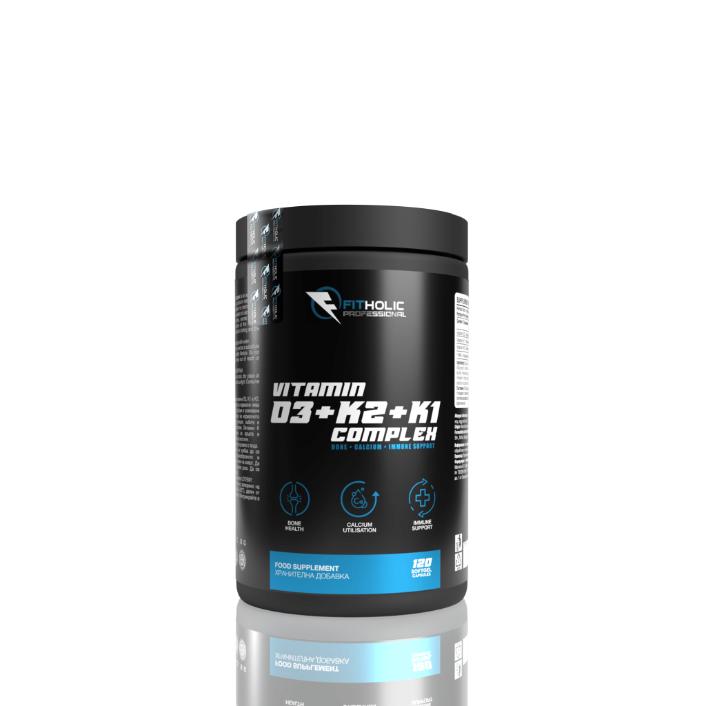 Fitholic Professional Vitamin D3 + K2 + K1 Complex
